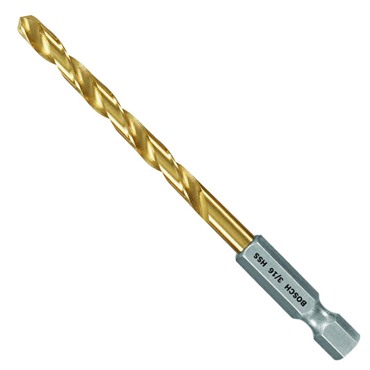 Bosch TI2139IM 3/16-Inch Impact Tough Titanium Drill Bit,
