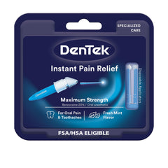 DenTek Instant Oral Pain Relief with Benzocaine for Toothache Pain Relief, 50 Disposable Applicators