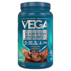 Vega Premium All-in-One Nutrition Protein Powder – 20g Plant-Based Vegan Protein, Vitamins & Probiotics, Chocolate, 876g (19 Servings)