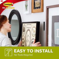 Command Large Picture Hanging Strips, 4 Pairs, Black - 17206BLK-C