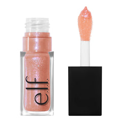 e.l.f. Glow Reviver Lip Oil, Nourishing and Hydrating with High-Shine Glimmer Finish & Sheer Wash Of Color, Minty Scent, Non-Sticky, Vegan & Cruelty-free, Candy Coated
