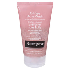 Neutrogena Acne Exfoliating Face Scrub, Pink Grapefruit Salicylic Acid Acne Treatment, One Pack, 125 mL