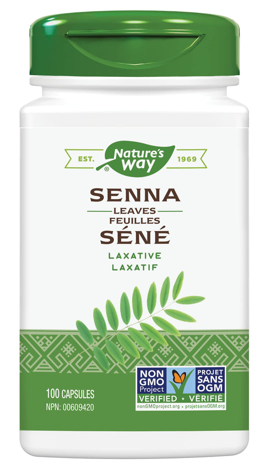 Nature’s Way Senna Leaves - Herbal Stimulant Laxative - Non-GMO - 100 Vegetarian Capsules