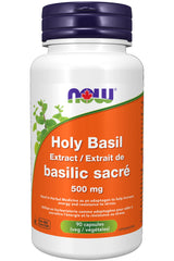 NOW Supplements, Holy Basil Extract 500 mg (Holy Basil is a Sacred Plant in Ayurveda), 90 Veg Capsules