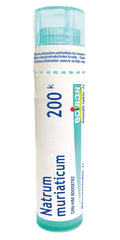 Boiron Natrum muriaticum 200k,Homeopathic medicine. Each tube contains 4 g (approximately 80 pellets)