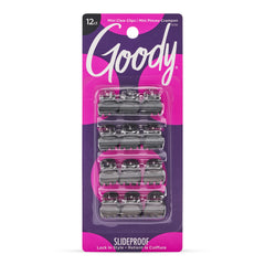 Goody Classics Mini Claw Clips - 12 Count, Black & Brown - For All Hair Types - Great for Easily Pulling Up Your Hair - Pain-Free Hair Accessories for Women, Men, Boys and Girls