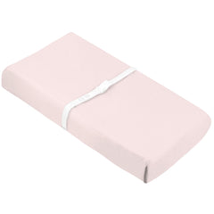 Kushies Baby Contour Change Pad Cover Ultra Soft 100% Organic Jersey, Made in Canada, Pink Solid
