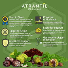 Atrantil: IBS, Bloating, Abdominal Discomfort, Change in Bowel Habits, and Powerful Polyphenols for Everyday Digestive Health,90 count