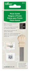 Clover Picot Comb, Taupe