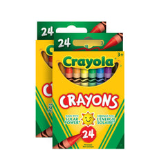 Crayola Crayons for Kids (2 Boxes), 24 Colours, Classroom Must Haves, Teacher School Supplies Essentials, Bulk Crayons for Toddlers
