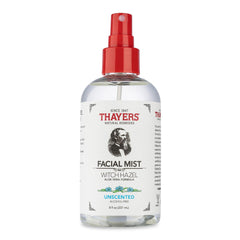 THAYERS Alcohol-Free Witch Hazel Unscented Face Mist Toner Skin Care with Aloe Vera, Natural Gentle Facial Toner, for All Skin Types, 237mL