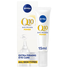 NIVEA Q10 POWER Anti-Wrinkle + Firming Eye Cream, 15mL | Anti-wrinkle eye cream with antioxidant Q10