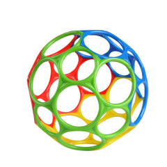 Bright Starts Oball Easy-Grasp Baby Toy Ball, BPA-Free Infant Development Toy, Newborn+, 4 Inches