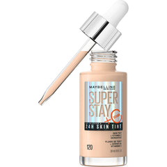 Maybelline New York Super Stay Up To 24H Tint Foundation, Bright Skin-Like Coverage, Infused with Vitamin C, Brightens Skin Instantly and Overtime, Shade: 120, 30 ml