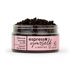 Koffee Beauty Coconut Coffee Scrub - Exfoliating Body And Face Scrub - Polish And Smooth Skin with Ease - Invigorate Senses with Coconut Fragrance Formula - Natural Treatment for Cellulite - 115 g