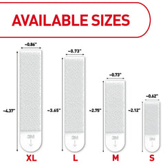 Command Picture Hanging Strips Variety Pack, Damage Free Hanging Picture Hangers, No Tools Wall Hanging Strips for Living Spaces, White, 2 Medium Pairs, 6 Large Pairs and 8 Extra Large Pairs