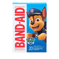 BAND-AID® Brand Adhesive Bandages, Fun Nickelodeon Paw Patrol Characters, Minor Cuts, Scrapes, Blisters, HURT-FREE® Pad Sticks To Skin, Not The Wound – A First Aid Kit Must, Assorted Sizes, 100 Count