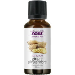 NOW Essential Oils, Ginger Oil, Spicy Aromatherapy Scent, Steam Distilled, 100% Pure, Vegan, Child Resistant Cap, 30mL