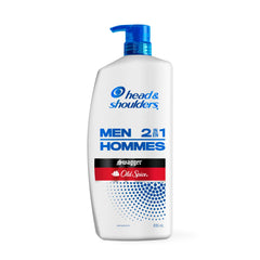 Head & Shoulders Anti-Dandruff Shampoo and Conditioner 2-in-1 For Men, 1% Pyrithione Zinc, Itchy Scalp, Old Spice Swagger, Cedarwood Lime Scent, 835 mL