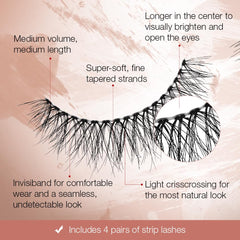 Ardell Multipack Naked Lashes 421 4's, 1 Count
