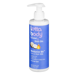Lotta Body, Coconut Oil and Shea Moisturize Me Curl & Style Milk, Defines Curls, Anti Frizz, Adds Moisture & Shine 8 Fl Oz