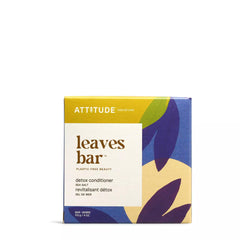 ATTITUDE Detox Conditioner Bar, Made in Canada, Natural Origin, Ideal for Oily Hair, Damaged Hair, Jojoba Oil, Vegan, Sea Salt, 113 g
