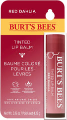 Burt's Bees Tinted Lip Balm, Hydrates and Softens Dry Lips with Long-Lasting Moisture for up to 8 Hours, Pack of 1 - Red Dahlia
