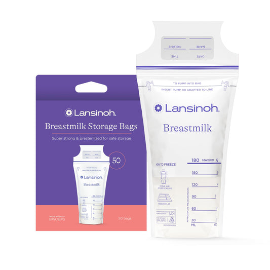Lansinoh Breastmilk Storage Bags, 50 Count, BPA Free and BPS Free