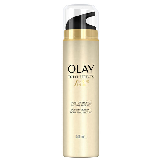 Olay Total Effects 7-in-One Face Moisturizer with Vitamin B3, Niacinamide, Mature Therapy Treatment, 50 mL