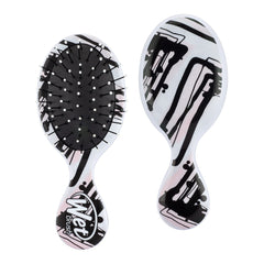 Wet Brush Mini Detangler Hair Brush, Watercolor Motif Minie - Pink Lines, Detangling Travel Hairbrush, Ultra-Soft IntelliFlex Bristles Glide Through Tangles with Ease, Pain-Free, All Hair Types