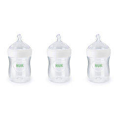 NUK Simply Natural Bottle with SafeTemp, 5 oz (150 mL), 3 Pack