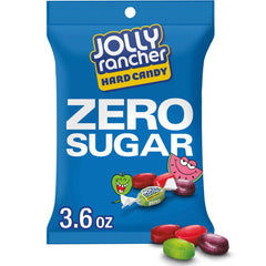 JOLLY RANCHER Zero Sugar Assorted Fruit Flavored Hard Candy Bags, 3.6 oz (12 Count)
