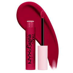 NYX PROFESSIONAL MAKEUP, Lip Lingerie XXL Matte Liquid Lipstick, Vegan Formula - 21 STAMINA (Blue Red)