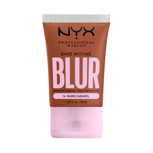 NYX PROFESSIONAL MAKEUP, Bare With Me, Tint Foundation, Medium buildable coverage, 12h hydration, Lightweight matte finish - 16 WARM CARAMEL