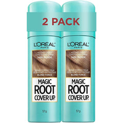 L'Oréal Paris Magic Root Cover Up Root Touch Up, Temporary Hair Dye, Dark Blonde Hair Dye, Hair Root Touch Up for Thinning Hair, Grey Coverage, Pack of 2 Hair Dye