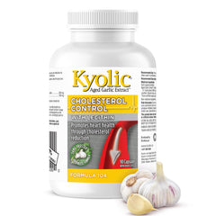 Kyolic - Cholesterol Control with Lecithin, 90 Capsules 22-Day Supply - Cholesterol Formula 104 - Kyolic Aged Garlic Extract Capsules - Promotes Heart Health and Immune System Support