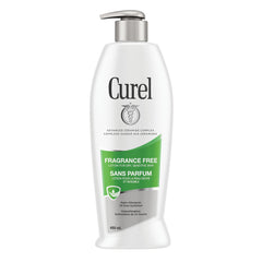 Curel Fragrance Free Comforting Moisturizer, Body Lotion, for Dry, Sensitive Skin, with Advanced Ceramide Complex, helps to Repair Moisture Barrier, 480mL (Packaging May Vary)