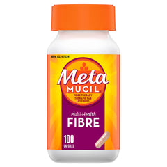 Metamucil, Daily Psyllium Husk Powder Supplement, 3-in-1 Fibre for Digestive Health, Capsules, 100 Count