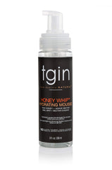 Thank God It's Natural Tgin Honey Whip Hydrating Mousse for Natural Hair - Dry Hair - Curly Hair - Damaged Hair - 8 Oz., 8 ounces