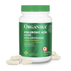 Organika Canadian-Made Hyaluronic Acid With Vitamin C 90 Vcaps