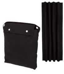 Amazon Basics Portable Window Blackout Curtain Shade with Suction Cups for Travel, Kids, and Baby Nursery - 127cm W x 198.12cm L, Black - 1-Pack