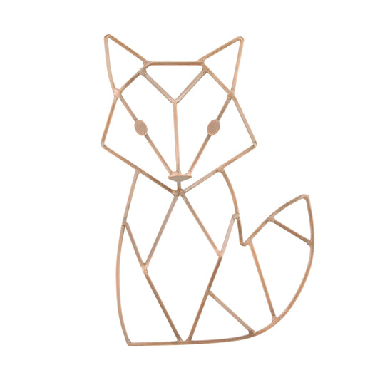 NoJo Fox Shaped Wire Nursery Wall Decor, Finish, Copper