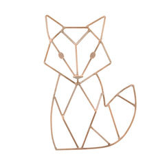 NoJo Fox Shaped Wire Nursery Wall Decor, Finish, Copper