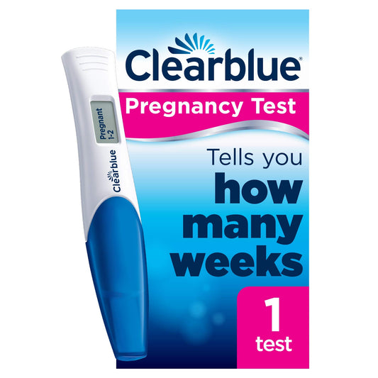 Clearblue Digital Pregnancy Test With Weeks Indicator, The Only Test That Tells You How Many Weeks, 1 Digital Test