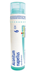 Boiron Aconitum napellus 6ch,Homeopathic medicine. Each tube contains 4 g (approximately 80 pellets)