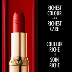 L’Oréal Paris Colour Riche Satin Lipstick, Hydrating Formula with Vitamin E & Argan Oil for Lips, Wisteria Rose