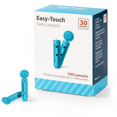 EasyTouch Twist Lancets - 30 G, (100 per Box)