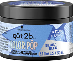 Got2b Color Pop Semi Permanent Hair Color, Blue Hair Colour Mask, 150ml