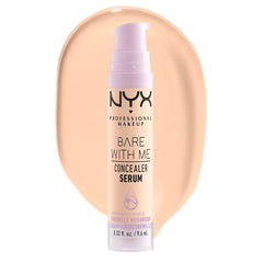 NYX PROFESSIONAL MAKEUP, Bare With Me, Serum Concealer, 24HR Hydration, Vegan Formula - 01 Fair, 9.6mL