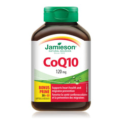 Jamieson CoQ10 120mg 30's+30's Free 30+30 Softgels